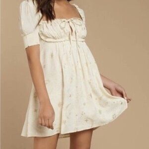 Beach Riot Cream Puff Sleeve Mini Dress